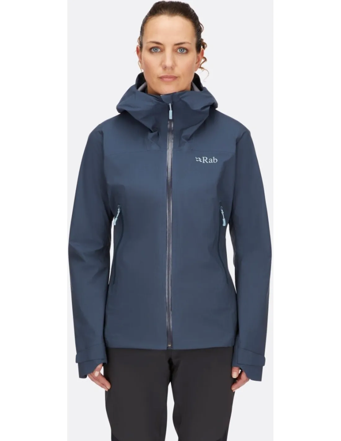 Rab Women's Downpour Light Jacket (Maat - 10, Kleur - Tempest Blue)