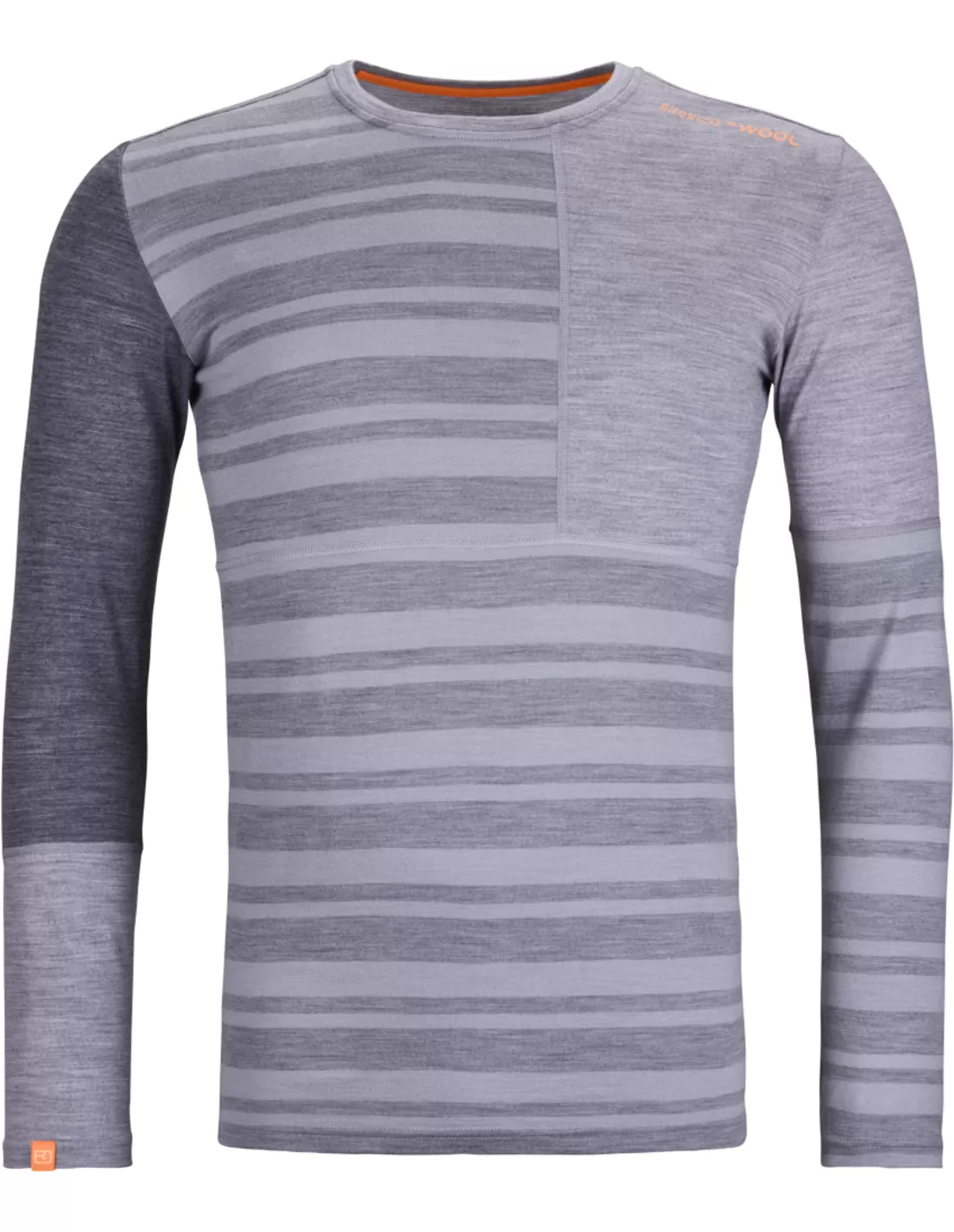 Ortovox - 185 Rock'N'Wool Long Sleeve - Merino-ondergoed maat XL, grijs